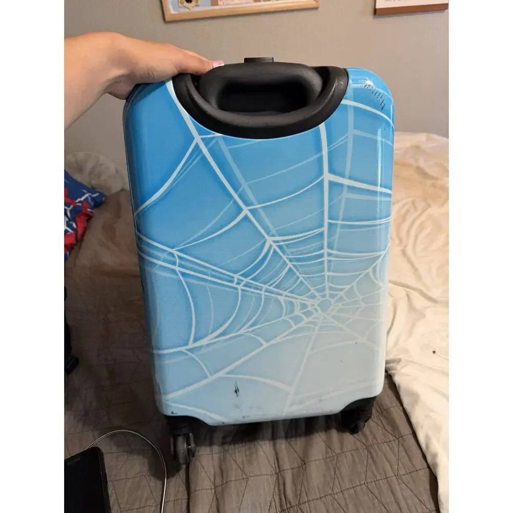 Marvel Spider-Man Blue Spinner Rolling Suitcase w/ Handle